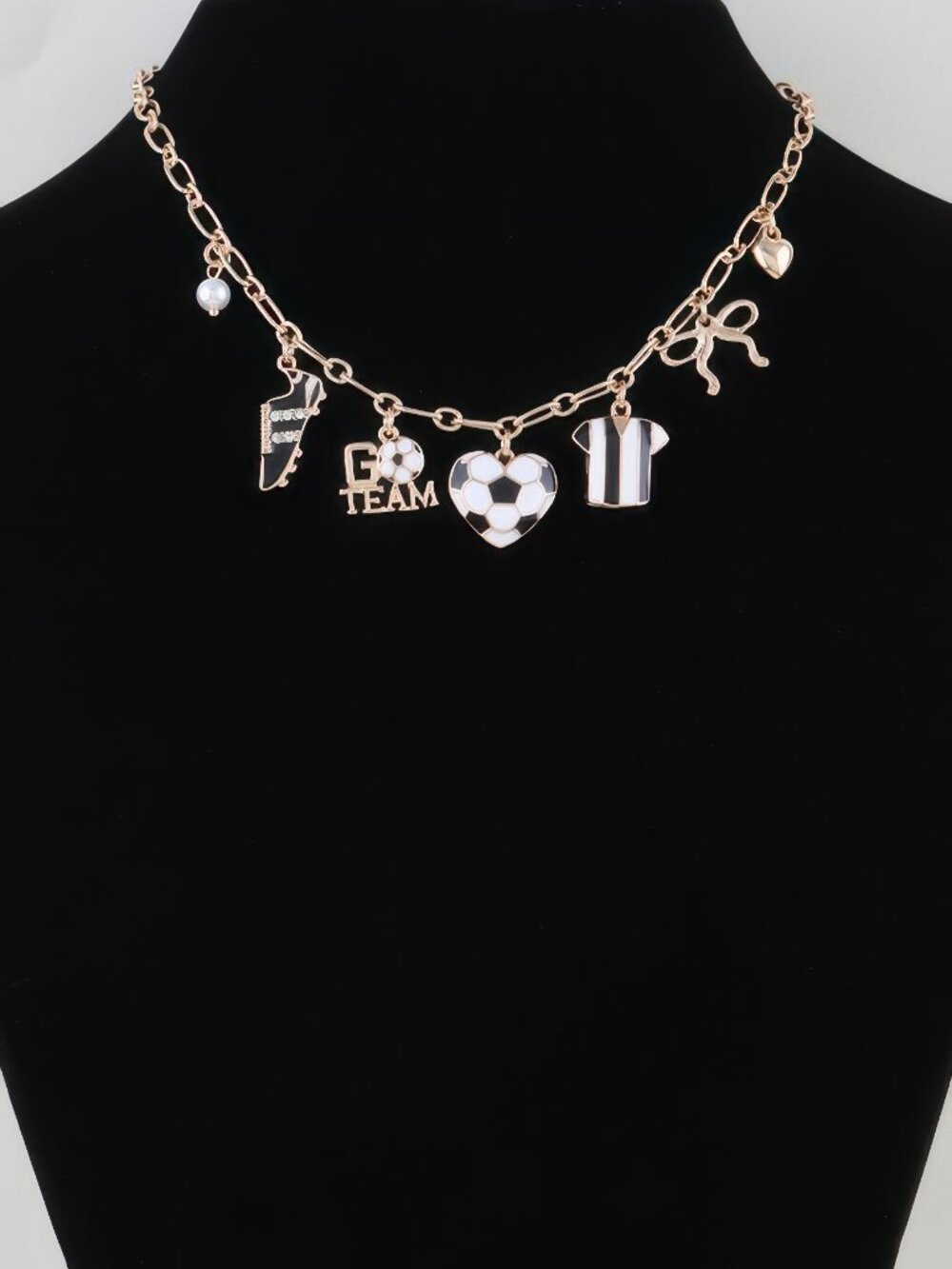 Varsity Vibes Soccer Charm Necklace